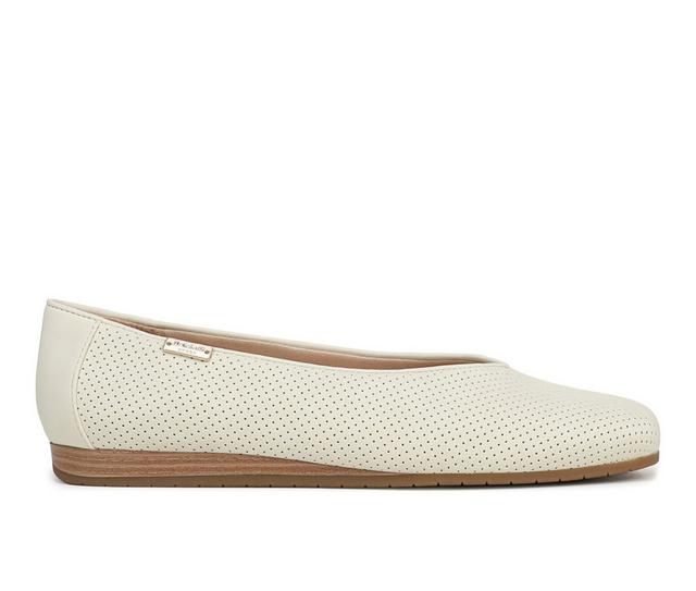 Women's Dr. Scholls Violet Flats in Off White color