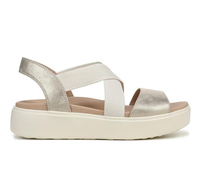 Women's Dr. Scholls Madison Cloud Ease Platform Sandals in Gold color