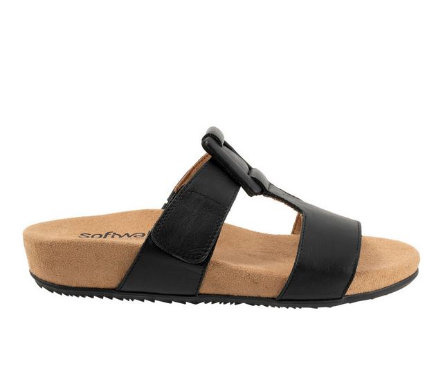 Women's Softwalk Bexley Sandals in Black color
