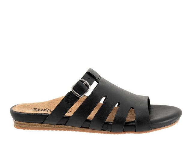 Women's Softwalk Carolina Sandals in Black color