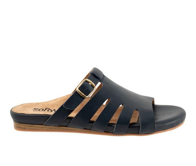 Women's Softwalk Carolina Sandals in Navy color