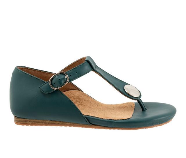 Women's Softwalk Charlotte Sandals in Teal color