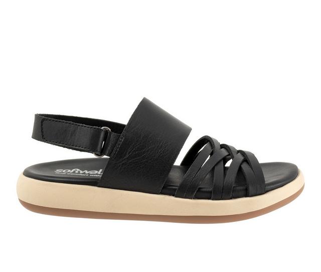 Women's Softwalk Jewell Sandals in Black color