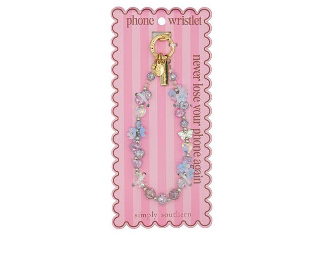 Simply Southern Phone Wristlet in BLUFLWR color