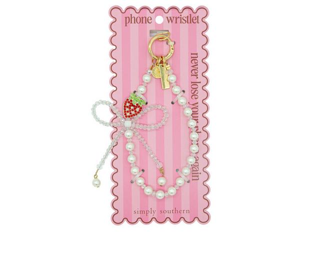 Simply Southern Phone Wristlet in STRWRED color