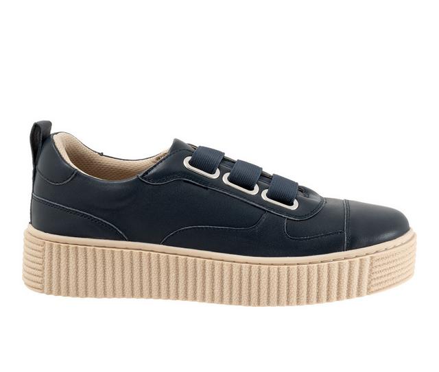 Women's Trotters Bliss Sneakers in Navy color