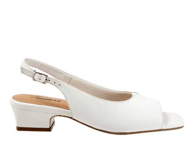 Women's Trotters Dawn Pumps in White color