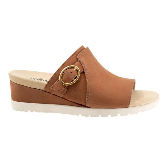 Women's Softwalk Newberry Wedges in Luggage color