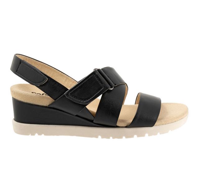 Women's Softwalk Novi Wedges in Black color