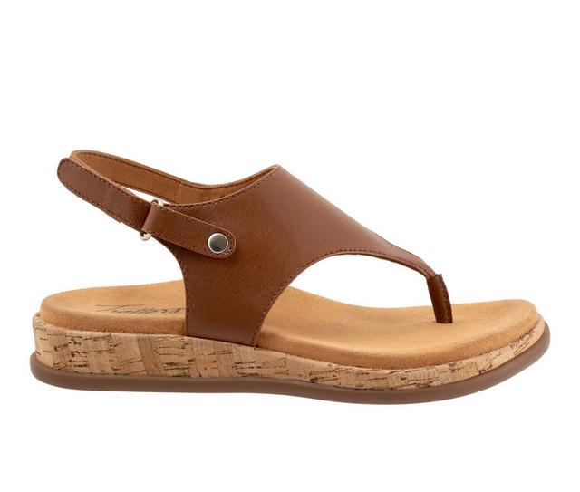 Women's Trotters Garret Sandals in Luggage color