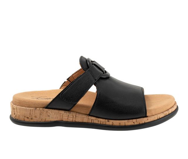 Women's Trotters Ginnie Sandals in Black color