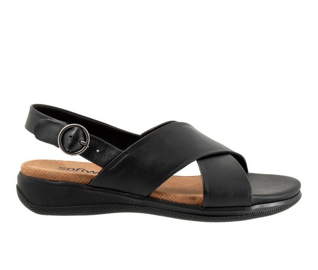Women's Softwalk Tillman Sling 2.0 Sandals in Black color