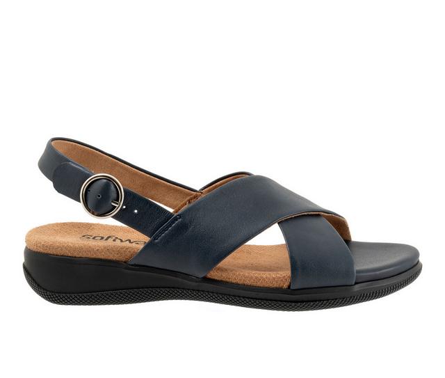 Women's Softwalk Tillman Sling 2.0 Sandals in Navy color