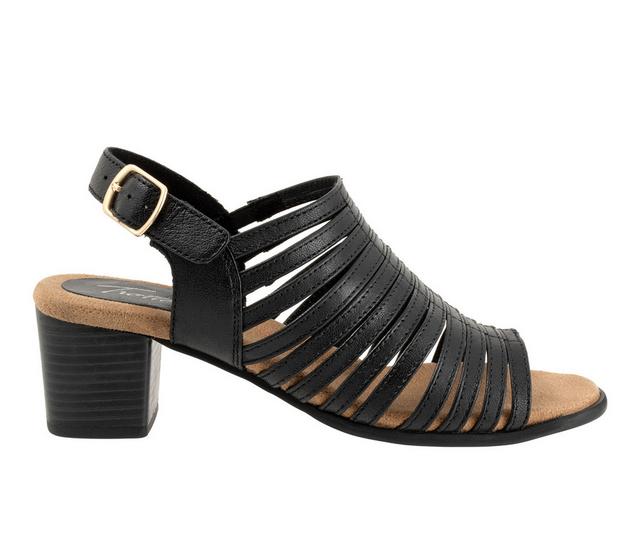Women's Trotters Midge 2.0 Heeled Sandals in Black color