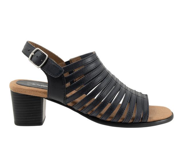 Women's Trotters Midge 2.0 Heeled Sandals in Navy color