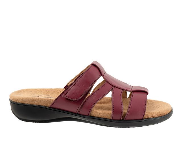 Women's Trotters Ramona Sandals in Cherry color