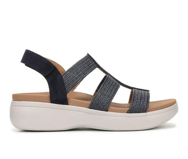 Women's Vionic Sabrina Platform Sandals in Navy Blazer color