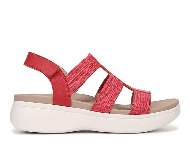 Women's Vionic Sabrina Platform Sandals in Varsity Red color