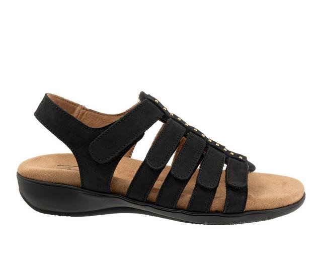 Women's Trotters Riki Studs Sandals in Black color