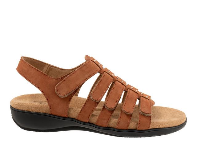 Women's Trotters Riki Studs Sandals in Luggage color
