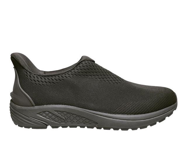 Men's Propet One Velocity Slip On Slip-On Shoes in All Black color