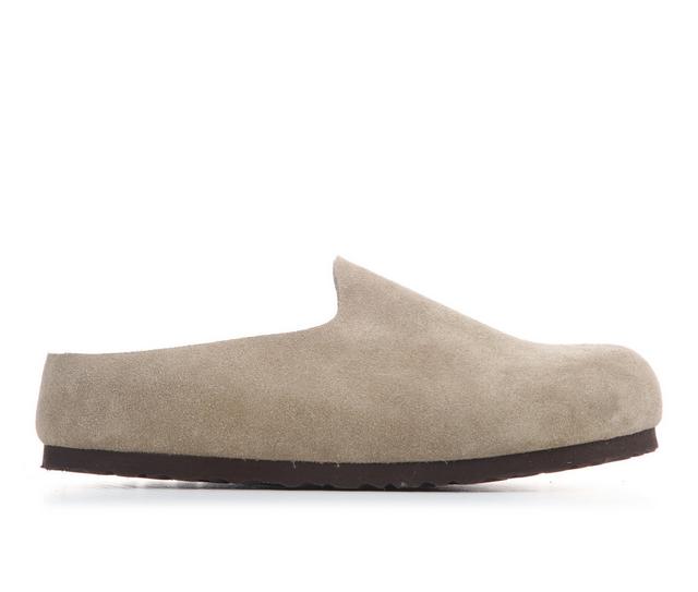 Women's Birkenstock Amsterdam Wrapped Clogs in Taupe color
