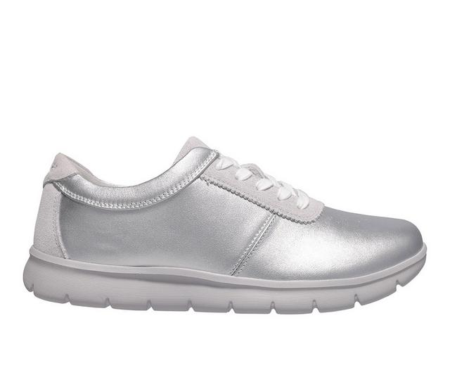 Women's Propet Stella Sneakers in Lunar Metallic color