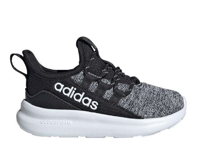 Boys' Adidas Toddler Lite Racer Adapt 8 Running Shoes in Blk/Blk/Wht color