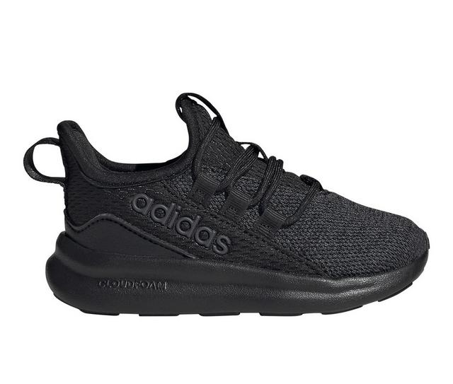 Boys' Adidas Toddler Lite Racer Adapt 8 Running Shoes in Blk/Blk/Carbon color