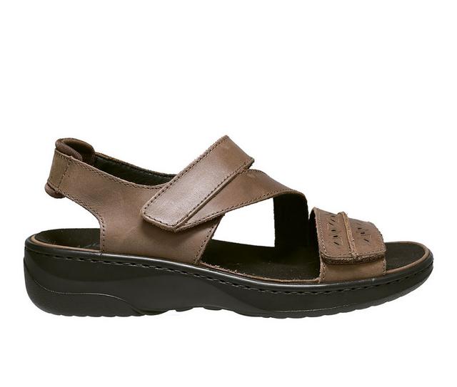 Women's Propet Garnet Sandals in Bison Brown color