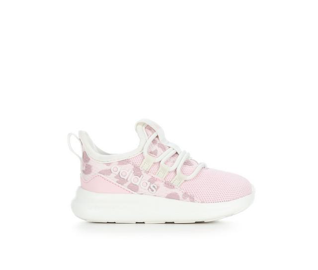 Girls' Adidas Toddler Lite Racer Adapt 8 Running Shoes in Wht/Pnk/Clr Pnk color