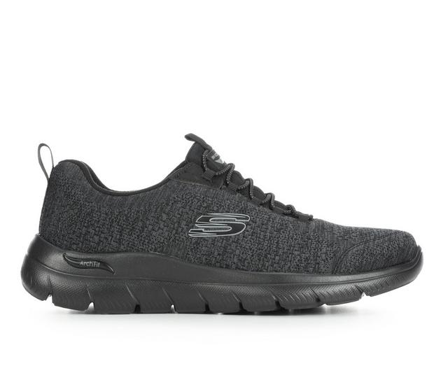 Men's Skechers 233174 Arch Fit Summit Walking Shoes in Black W color