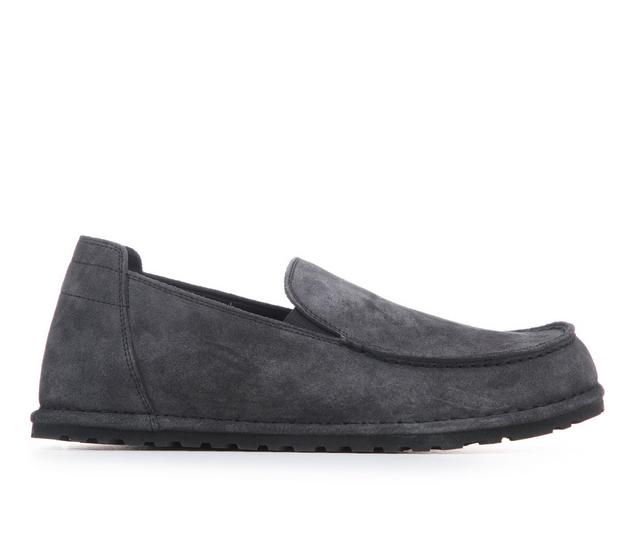 Men's Birkenstock Utti Loafers in Charcoal color
