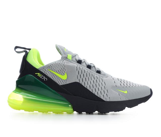Men's Nike Air Max 270 Mens Sneakers in Grey/Volt color