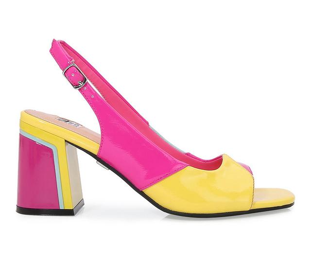 Ninety Union Jill Dress Sandals in Fuchsia Multi color