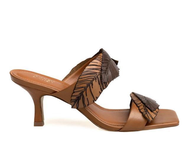 Women's Ashley Kahen Lina Dress Sandals in Brown color