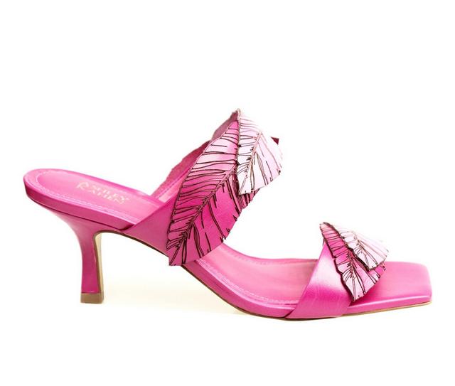 Women's Ashley Kahen Lina Dress Sandals in Fuchsia color