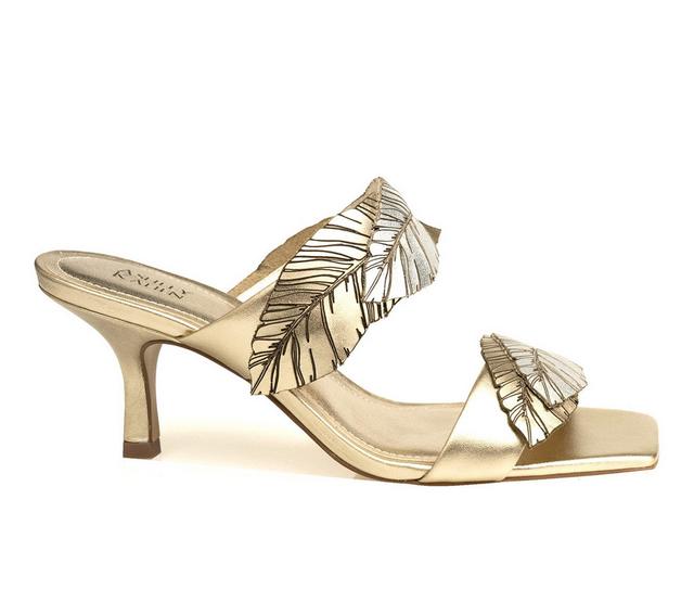 Women's Ashley Kahen Lina Dress Sandals in Gold color