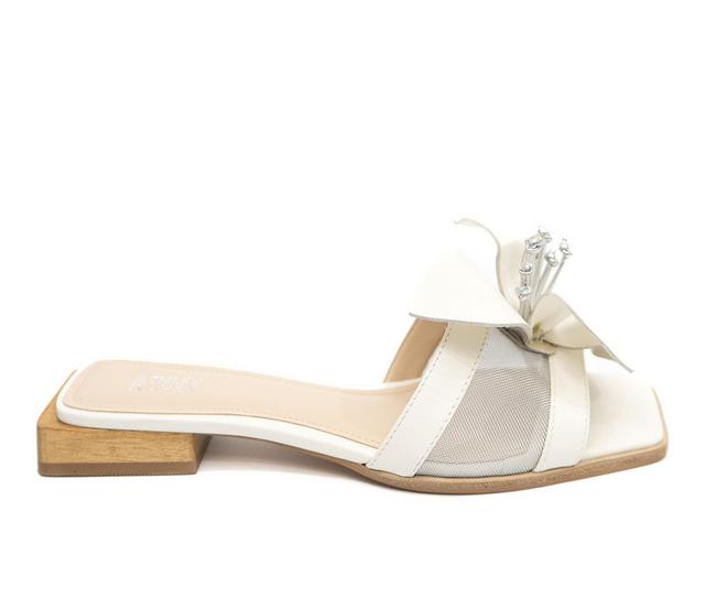 Women's Ashley Kahen Blossom Dress Sandals in Beige color
