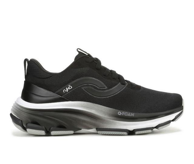 Women's Ryka Dedicate Xtra Lx Sneakers in Black color