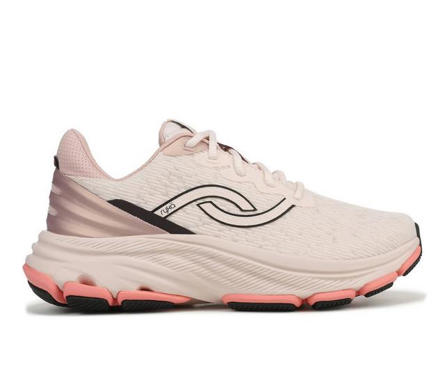 Women's Ryka Devotion X Max 2 Walking Shoes in Shell Pink color