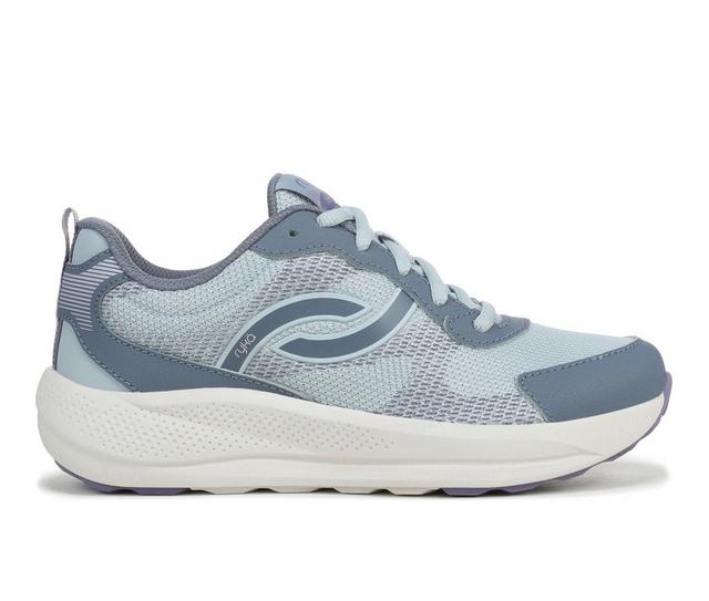 Women's Ryka Intent Walking Shoes in Pearl Blue color