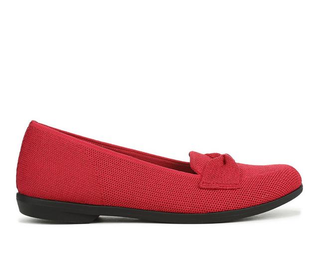 Women's LifeStride Kandi Flats in Fire Red color