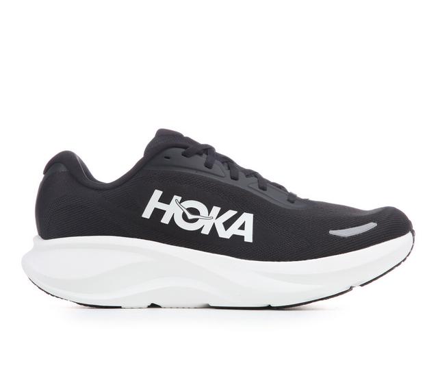 Men's Hoka Rincon 5 Mens Running Shoes in Black/White color