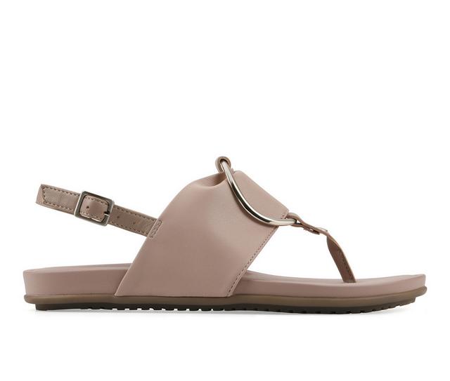 Women's White Mountain Alicom Sandals in Pink/Natural color