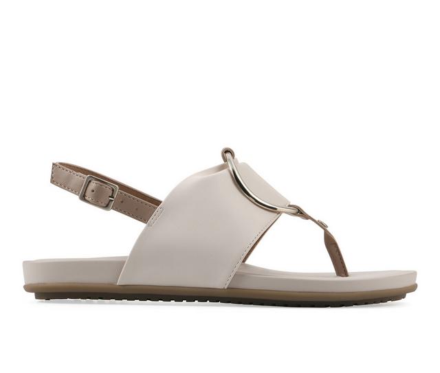 Women's White Mountain Alicom Sandals in Cream color