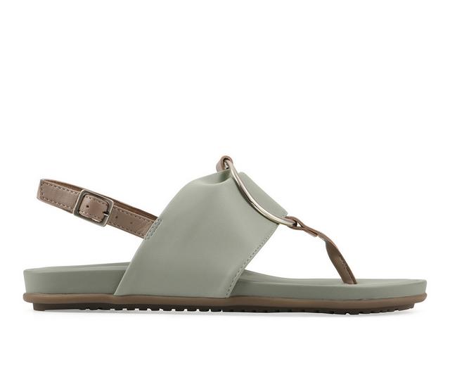 Women's White Mountain Alicom Sandals in Sage color
