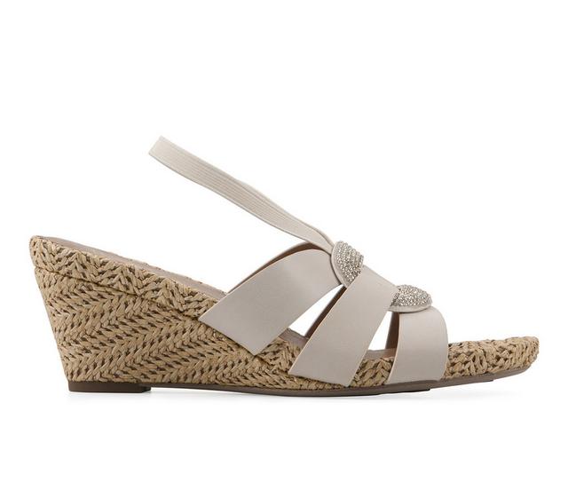 Women's White Mountain Atavi Wedges in Eggshell color