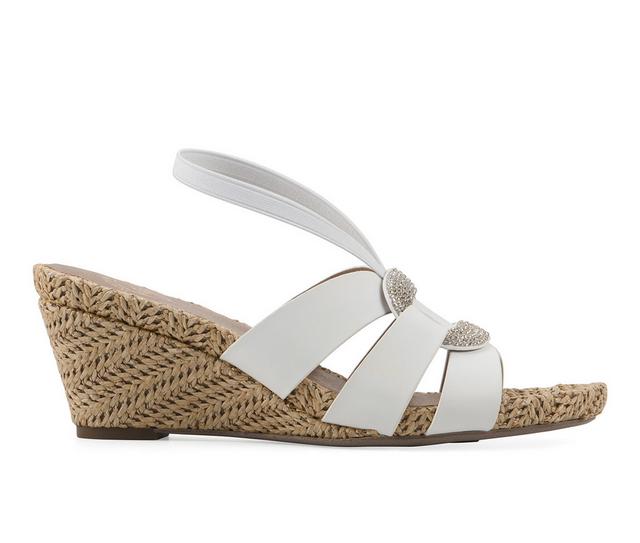 Women's White Mountain Atavi Wedges in White color