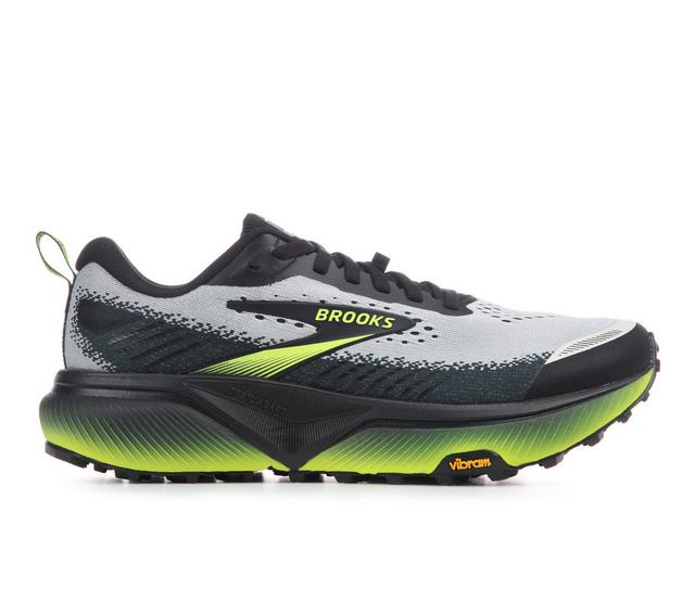 Men's Brooks Cascadia 20-M Trail Running Shoes in Gry/Blk/Green color